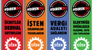 DİSK’in “Krize karşı #Direnİşçi” kampanyasının afiş ve bildirileri çıktı.