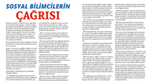 Sosyal Bilimcilerin Çağrısı