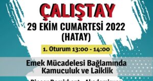 DSD Hatay Meclisi’nden emek çalıştayı