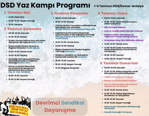DSD Yaz Kampı 1-6 Temmuz Tarihleri Arasında Gerçekleştirilecek